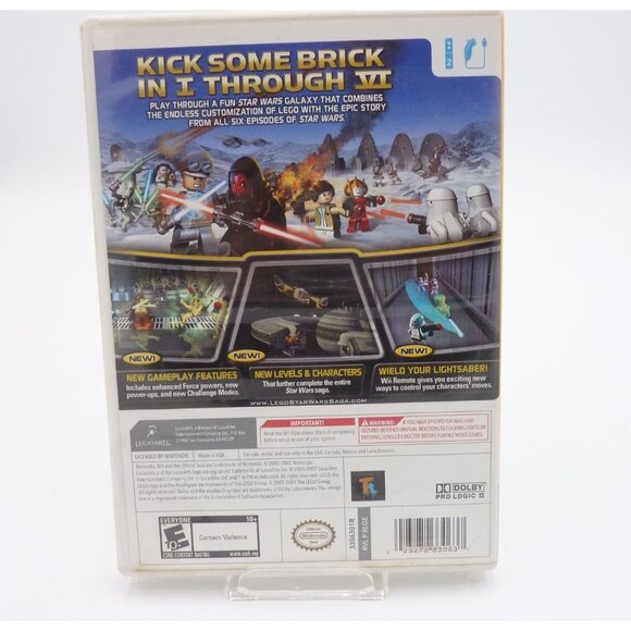 Wii LEGO Star Wars The Complete Saga Nintendo Wii Video Game Complete CIB - Picture 2 of 4